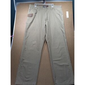 Wrangler Riggs Workwear Mens 38x32 Ripstop Ranger Pants Bark Khaki 3W020BR
